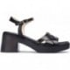 Sandalias Wonders D-1011 Catalina NEGRO
