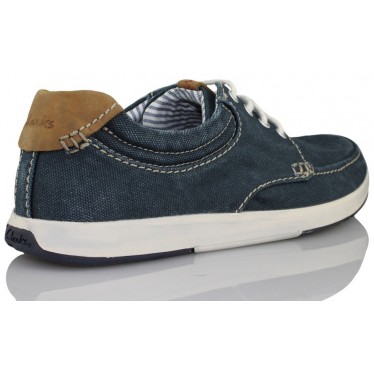 CLARKS NORWIN VIBE CANVAS CORDONES  AZUL