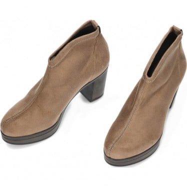 Botines para mujer PEDRO MIRALLES 26500 ante strech TAUPE