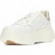 Deportivas para mujer GEOX d45nhb nebula BLANCO