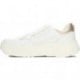 Deportivas para mujer GEOX d45nhb nebula BLANCO