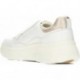 Deportivas para mujer GEOX d45nhb nebula BLANCO
