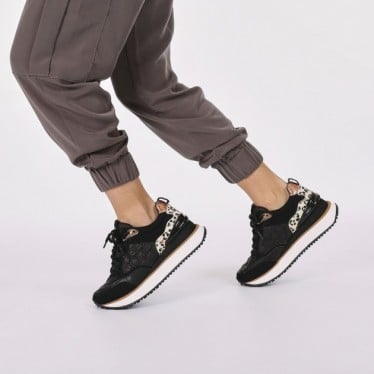 Deportivas Gioseppo 64339 Skien Animal Print NEGRO