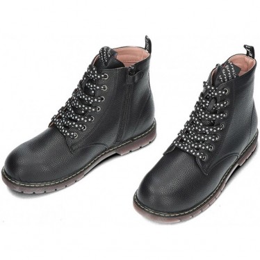 Botas para niña de GARVALIN 241565 mat estrellas NEGRO