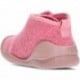 Pantuflas para niña de BIOMECANICS 241150B fieltro ROSA