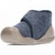Pantufla para niño de BIOMECANICS 241150A fieltro AZUL_MARINO