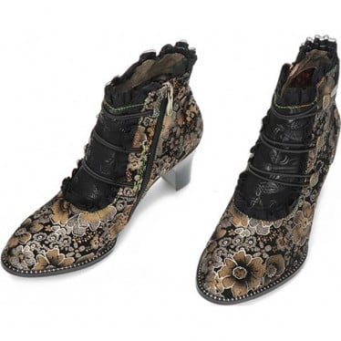 Botines para mujer de LAURA VITA ELCODIEO224 CAFE