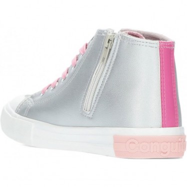 Zapatillas para niña de CONGUITOS 264004G LETTERS_SILVER