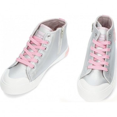 Zapatillas para niña de CONGUITOS 264004G LETTERS_SILVER