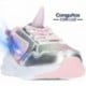 Deportivas para niña de CONGUITOS 261018 con luces UNICORN_SILVER