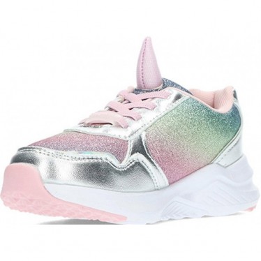 Deportivas para niña de CONGUITOS 261018 con luces UNICORN_SILVER