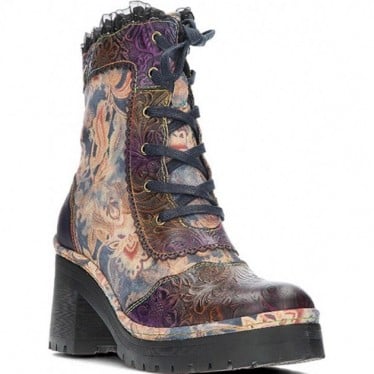 Botines para mujer de LAURA VITA monao14 VIOLET