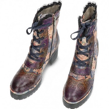 Botines para mujer de LAURA VITA monao14 VIOLET