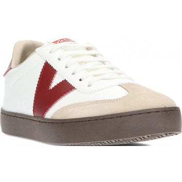 Zapatillas para mujer de VICTORIA 126201 berlín BURDEOS_BLANCO