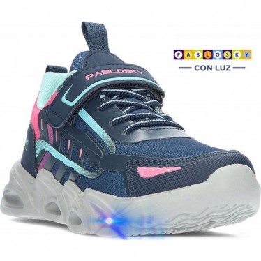 Deportivas para niña de PABLOSKY 978520 nikko NAVY_FUXIA