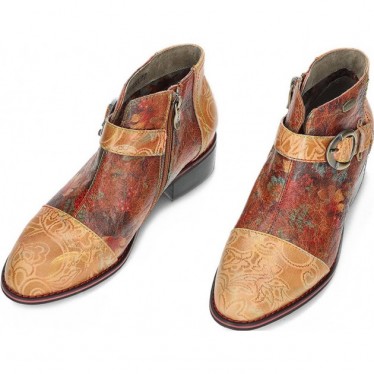Botines para mujer de LAURA VITA alice12 COGNAC