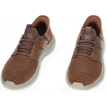 Deportivas para hombre de SKECHERS 210803 newick DARK_BROWN