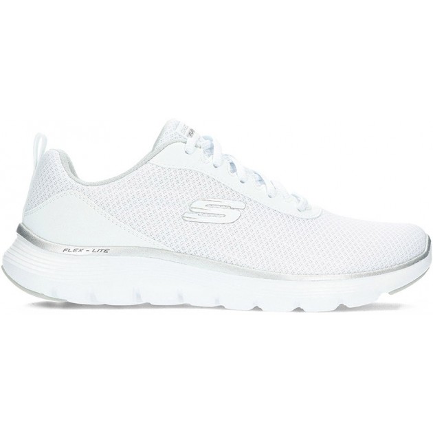 Deportivas para mujer de SKECHERS 150206 flex WHITE_SILVER Deportivas para mujer de SKECHERS 150206 flex WHITE_SILVER