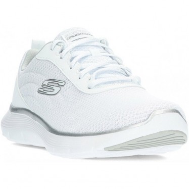 Deportivas para mujer de SKECHERS 150206 flex WHITE_SILVER