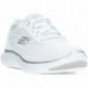 Deportivas para mujer de SKECHERS 150206 flex WHITE_SILVER