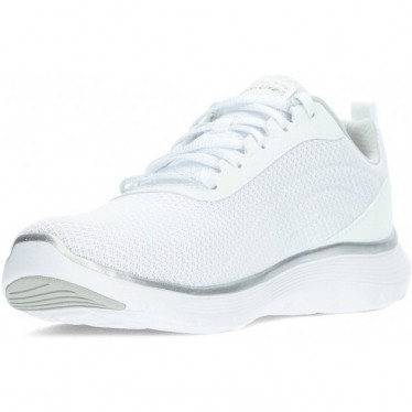 Deportivas para mujer de SKECHERS 150206 flex WHITE_SILVER