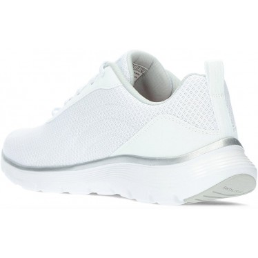 Deportivas para mujer de SKECHERS 150206 flex WHITE_SILVER