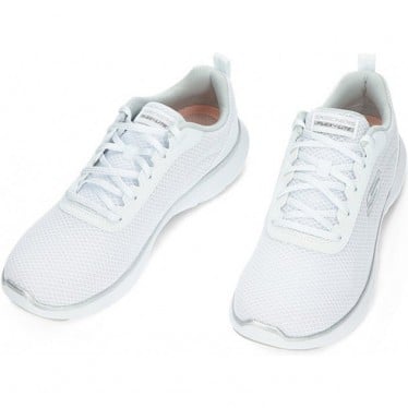 Deportivas para mujer de SKECHERS 150206 flex WHITE_SILVER