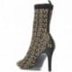 Botín para mujer de EXE SHOES garda521 knit BLACK_BEIGE