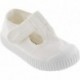 SANDALIAS VICTORIA 136625 LONA UNISEX BLANCO