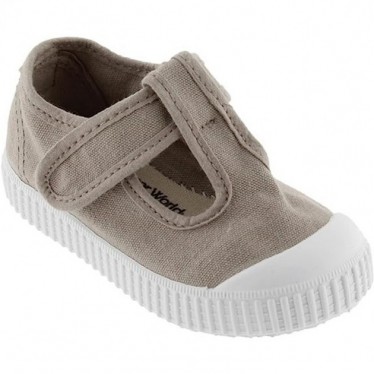 SANDALIAS VICTORIA 136625 LONA UNISEX BEIGE