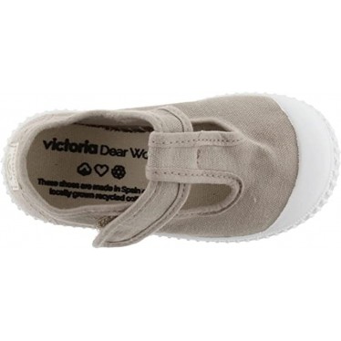 SANDALIAS VICTORIA 136625 LONA UNISEX BEIGE