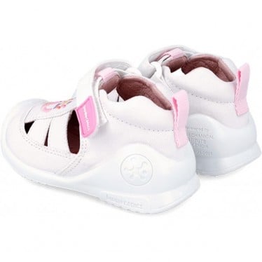 SANDALIAS BIOMECANICS ELEFANTE PRIMEROS PASOS 242183-C BLANCO