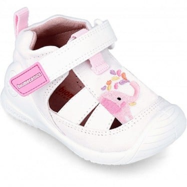 SANDALIAS BIOMECANICS ELEFANTE PRIMEROS PASOS 242183-C BLANCO
