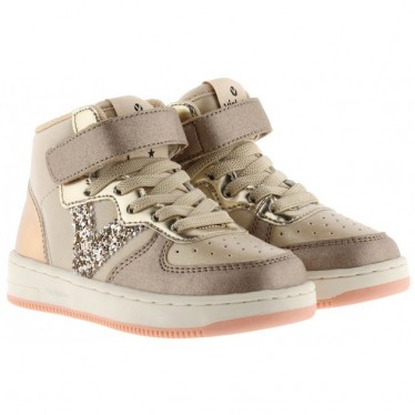 Botines Victoria 1124123 Tiempo Metal PLATINO