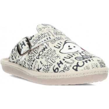 Pantuflas para mujer de VULLADI 6396 fle snoopy CRUDO