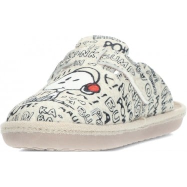 Pantuflas para mujer de VULLADI 6396 fle snoopy CRUDO