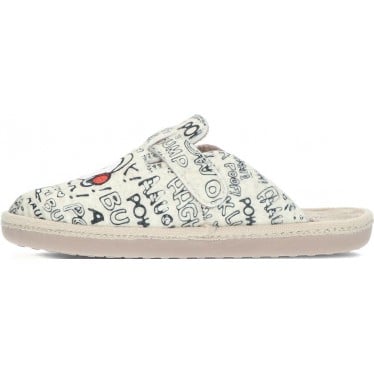 Pantuflas para mujer de VULLADI 6396 fle snoopy CRUDO