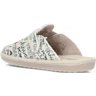 Pantuflas para mujer de VULLADI 6396 fle snoopy CRUDO
