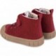 Botines para chica Garvalín 241321G Pana GRANATE