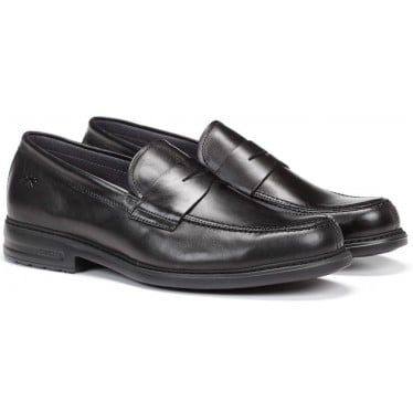 FLUCHOS 8721 SIMON NATURAL MOCASIN HOMBRE NEGRO