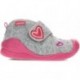 Pantuflas para niña de BIOMECANICS 241151 fieltro GRIS
