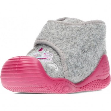 Pantuflas para niña de BIOMECANICS 241151 fieltro GRIS