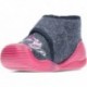 Pantuflas para niña de BIOMECANICS 241151 fieltro AZUL_MARINO