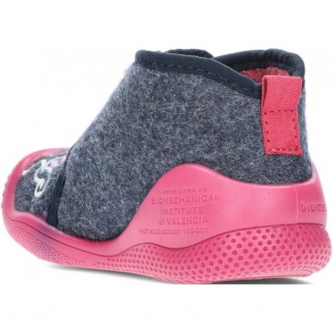 Pantuflas para niña de BIOMECANICS 241151 fieltro AZUL_MARINO