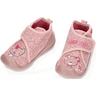 Pantuflas para niña de BIOMECANICS 241152B ROSA