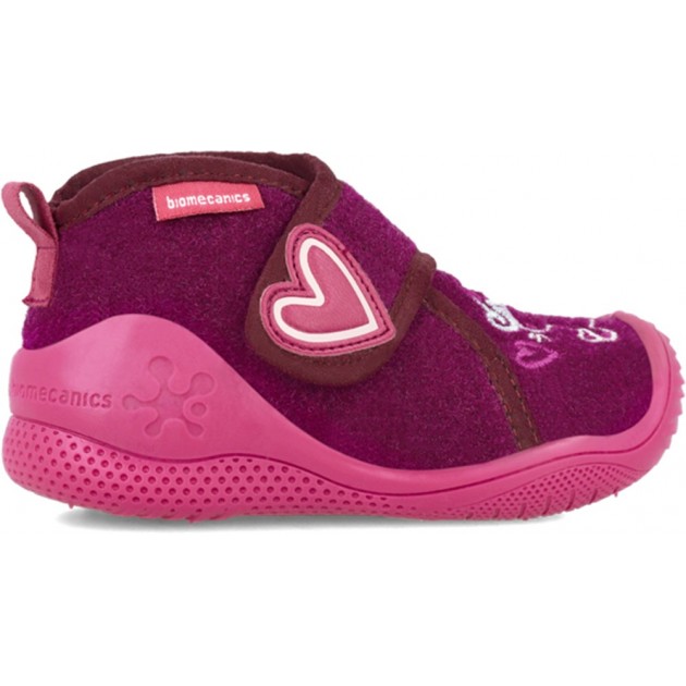 Pantuflas para niña de BIOMECANICS 241151 fieltro CIRUELA Pantuflas para niña de BIOMECANICS 241151 fieltro CIRUELA