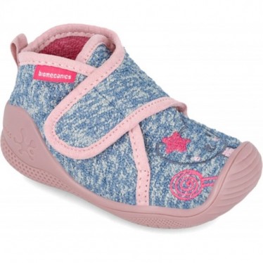 Pantuflas para niña de BIOMECANICS 241152B AZUL
