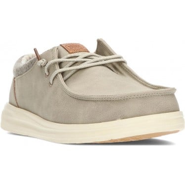 Mocasines para hombre de DUDE 43352 paul classic TAUPE_GREY