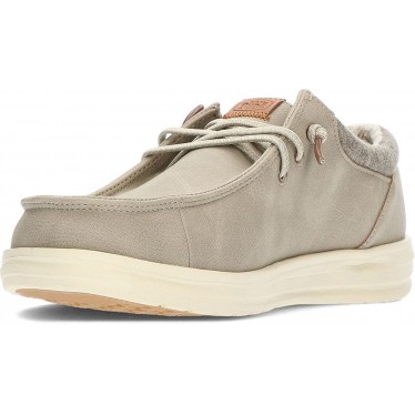 Mocasines para hombre de DUDE 43352 paul classic TAUPE_GREY