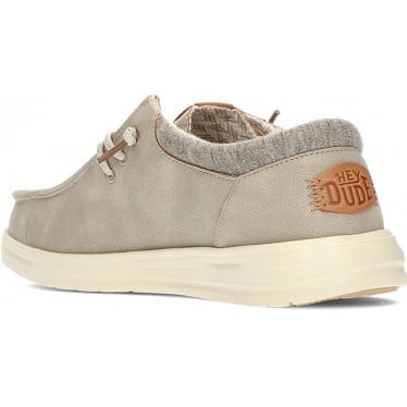 Mocasines para hombre de DUDE 43352 paul classic TAUPE_GREY